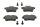 JURID 573315JC Bremsbelagsatz, Scheibenbremse