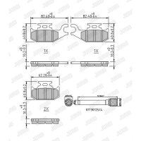 JURID 573410J Bremsbelagsatz, Scheibenbremse