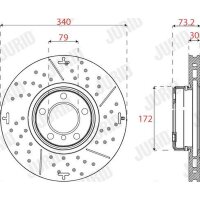 JURID 563200JVC-1 Bremsscheibe