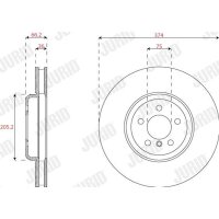 JURID 563284JC-1 Bremsscheibe
