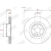 JURID 563309JC-1 Bremsscheibe