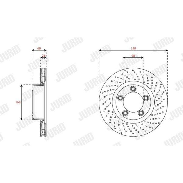JURID 563536JC-1 Bremsscheibe