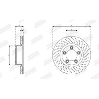 JURID 563536JC-1 Bremsscheibe