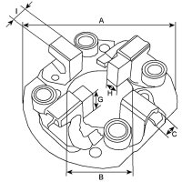 HC-Cargo F 032 131 169 Halter, Kohlebürsten