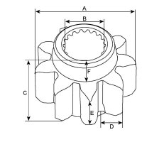 HC-Cargo F 032 132 405 Ritzel, Starter
