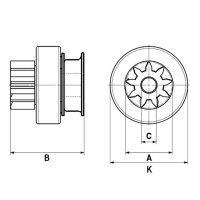 HC-Cargo F 032 139 541 Freilaufgetriebe, Starter