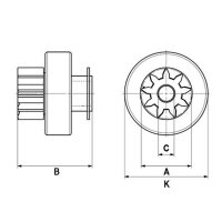 HC-Cargo F 032 335 201 Freilaufgetriebe, Starter