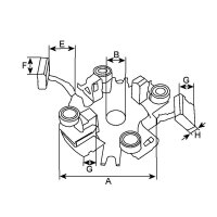 HC-Cargo F 032 335 221 Halter, Kohlebürsten