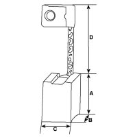 HC-Cargo F 032 900 008 Kohlebürste, Starter