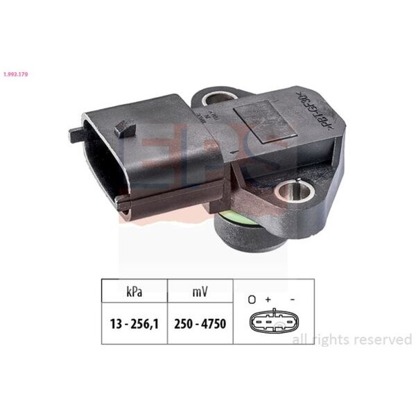 EPS 1.993.179 Luftdrucksensor, Höhenanpassung