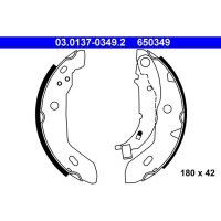ATE 03.0137-0349.2 Bremsbackensatz