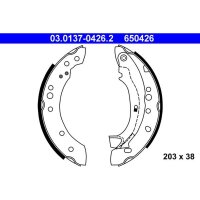 ATE 03.0137-0426.2 Bremsbackensatz
