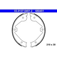 ATE 03.0137-0451.2 Bremsbackensatz, Feststellbremse
