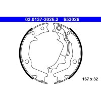 ATE 03.0137-3026.2 Bremsbackensatz, Feststellbremse