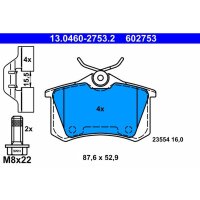 ATE 13.0460-2753.2 Bremsbelagsatz, Scheibenbremse