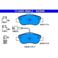 ATE 13.0460-3846.2 Bremsbelagsatz, Scheibenbremse