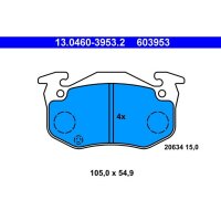 ATE 13.0460-3953.2 Bremsbelagsatz, Scheibenbremse