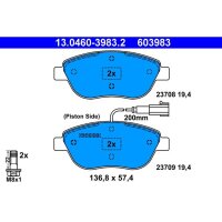 ATE 13.0460-3983.2 Bremsbelagsatz, Scheibenbremse