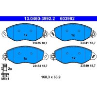 ATE 13.0460-3992.2 Bremsbelagsatz, Scheibenbremse