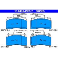 ATE 13.0460-4995.2 Bremsbelagsatz, Scheibenbremse