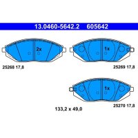 ATE 13.0460-5642.2 Bremsbelagsatz, Scheibenbremse