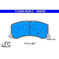 ATE 13.0460-5838.2 Bremsbelagsatz, Scheibenbremse