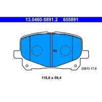 ATE 13.0460-5891.2 Bremsbelagsatz, Scheibenbremse
