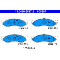 ATE 13.0460-5897.2 Bremsbelagsatz, Scheibenbremse