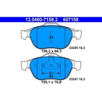 ATE 13.0460-7158.2 Bremsbelagsatz, Scheibenbremse