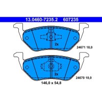 ATE 13.0460-7235.2 Bremsbelagsatz, Scheibenbremse