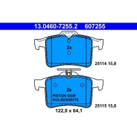 ATE 13.0460-7255.2 Bremsbelagsatz, Scheibenbremse