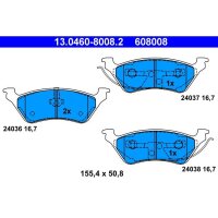 ATE 13.0460-8008.2 Bremsbelagsatz, Scheibenbremse