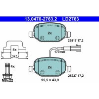 ATE 13.0470-2763.2 Bremsbelagsatz, Scheibenbremse