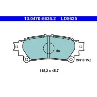 ATE 13.0470-5635.2 Bremsbelagsatz, Scheibenbremse