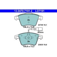 ATE 13.0470-7191.2 Bremsbelagsatz, Scheibenbremse