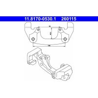ATE 11.8170-0530.1 Halter, Bremssattel