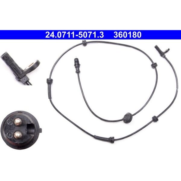 ATE 24.0711-5071.3 Sensor, Raddrehzahl