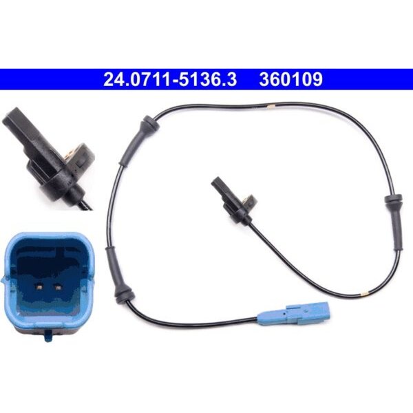 ATE 24.0711-5136.3 Sensor, Raddrehzahl