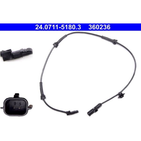 ATE 24.0711-5180.3 Sensor, Raddrehzahl