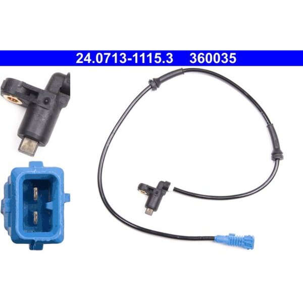 ATE 24.0713-1115.3 Sensor, Raddrehzahl