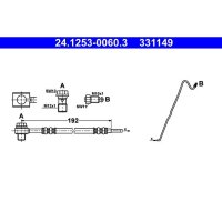 ATE 24.1253-0060.3 Bremsschlauch