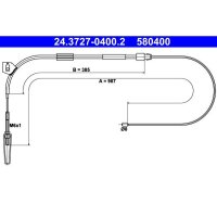 ATE 24.3727-0400.2 Seilzug, Feststellbremse