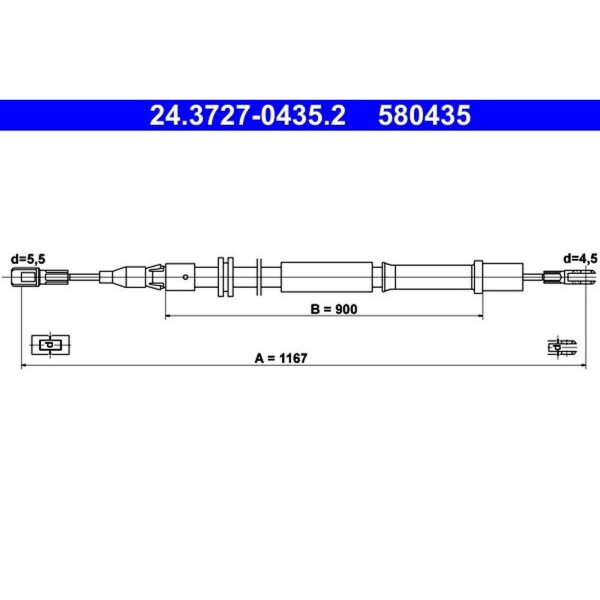 ATE 24.3727-0435.2 Seilzug, Feststellbremse