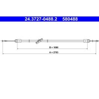 ATE 24.3727-0488.2 Seilzug, Feststellbremse