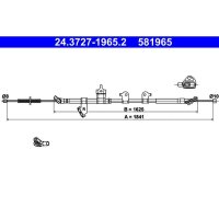 ATE 24.3727-1965.2 Seilzug, Feststellbremse