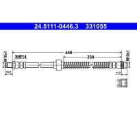 ATE 24.5111-0446.3 Bremsschlauch