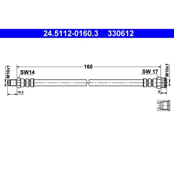 ATE 24.5112-0160.3 Bremsschlauch
