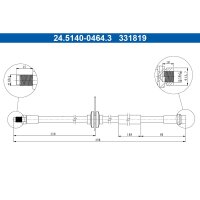ATE 24.5140-0464.3 Bremsschlauch