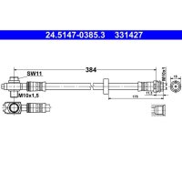 ATE 24.5147-0385.3 Bremsschlauch