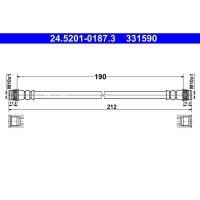 ATE 24.5201-0187.3 Bremsschlauch